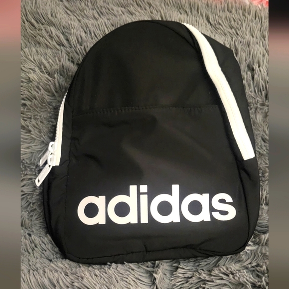 Unisex Adidas Core Mini Black & White Backpack bag - Picture 1 of 9